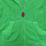 Quacker Factory Y2k Green Knitted Cardigan/Hoodie Photo 3