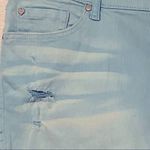 Torrid Distressed Aqua Blue Denim Raw Hem Jean Shorts Size 16 #10808883 Photo 1