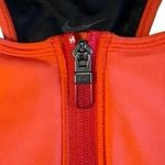 Nike Chile Red & Black Zip-Front Sports Bra – Size S Photo 3