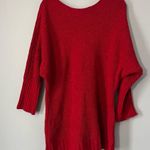 Pink Rose red knit sweater size xl Photo 2