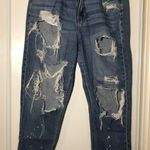 American Eagle Outfitters Ripped Mom Jeans Blue Size 10 Photo 0