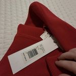 Parker Red Boomerang Knit Bodycon Cold Shoulder Dress Sz S Small $298 Poinsettia Photo 13