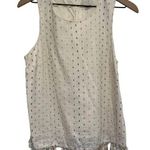A New Day  Cream & Gold Sleeveless Tassel Tank Top Size Medium Photo 0