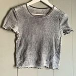 American Eagle  OUTFITTERS Waffle Knit 90s Burnout Tiny Tee S Photo 0