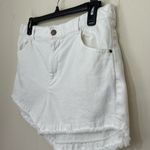 Young Fabulous and Broke Young Fabulous Broke White Cut Off Shorts Lightweight Elastic Waist ~ Size L Photo 2