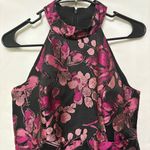 Eliza J Floral Jacquard Halter Dress Size 4P Photo 1