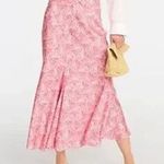 J.Crew Dandelion Satin Flare Tulip Midi Slip Skirt pink XS Photo 0