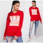 Adidas  Originals Women's Scarlet Trefoil French Terry Hoodie Size S Photo 1