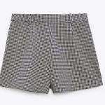 ZARA NWT GINGHAM SKORT Photo 6