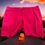 Old Navy 5/$65 Womens Shorts Sz 18 Ruby Pink Longer Length Cut Off Photo 1