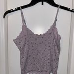 Hollister Lavender Flowered  Crop Tank Top, Sz M Photo 0