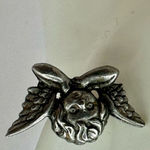 JJ Jonette removable cherub silver tone earrings Photo 5