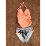 Womens Halter Tankini Bathing Suits Sexy Slimming Tummy Control Swimsuit XXL NEW Pink Size undefined Photo 1