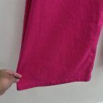 H by Halston NWT  Culottes LINEN Pants LARGE Wide Leg Hot Pink Belt W/Ring Buckle Photo 4