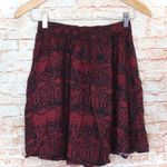 Abercrombie & Fitch  Burgundy & Black Skater Skirt Photo 5
