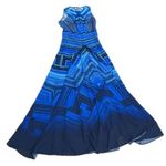 Gottex Venice Maxi Dress Cover Up NWT Sz S Blue Photo 0