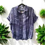 Splendid  NWT Tie-Dye Short Sleeve Button Up Medium Photo 1