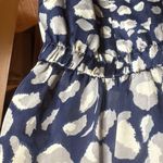 Everly Navy Gray Cream Patterned Mini Dress Size Small Photo 4