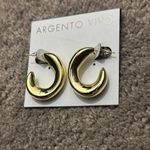Argento Vivo Chunky Gold Hoop Earrings – Modern Luxe Style NWT Photo 2