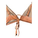 PQ Peach Metallic Skylar Bikini Top, Large Orange Photo 5