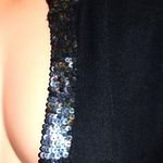 Poetry  Black Sequin Cropped Cardigan L NWT Photo 2
