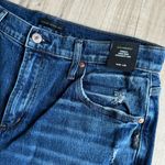 Silver Jeans NWT  Frisco Straight Leg Jeans Sz 30 High Rise Dark Wash Distressed Photo 8