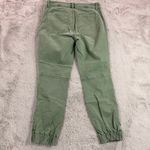 J. Crew Utility Zip Cuff Ankle Pants Olive Green Size 2 Pockets School‎ Photo 3