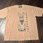 Los Angeles Apparel Crewneck short sleeve tee shirt unisex casual bunny design garment dye brown Photo 0