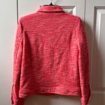 Jaclyn Smith  Stretch knit tweed coral jacket Size XS Photo 2