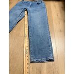 Lee Vintage Light Wash Mom Jeans High Rise Elastic Waist Relaxed Fit Denim Pants Photo 5
