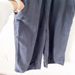 Ulla Johnson Lee Wide Leg Linen blend Jumpsuit in Black Photo 3