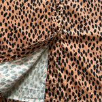 Love, Whit by Whitney Port Leopard Print Button Down Puff Sleeve Dress Medium Tan Photo 3
