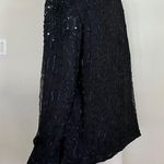 Vintage JMD New York 100% Silk Black Open Cardigan Jacket Size XL Photo 13