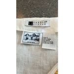 Carole Little Irish Linen Blouse size L White Size L Photo 5