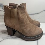 Altar'd State Women's Tan Faux Suede Festival Hobo Platform Sonata Boots Sz 9 Photo 0