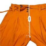 Eudon Choi Belted Wide Leg Pants Bright Orange Linen‎ Blend High Rise Women’s 2 Photo 13