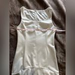 She & Sky  White Sleeveless Fit & Flare Women’s Sz L Mini Dress EUC Photo 6