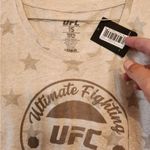 UFC Star Stuck Womens Shirt Ultimate Fighting Championship Logo small Shirt White Photo 2