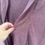 Eileen Fisher size Small Mauve Ribbed Cardigan Sweater Tencel Silk Blend Open Photo 6