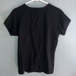 Woolrich  Black textured light weight Button-Up Blouse XS #711 Photo 4