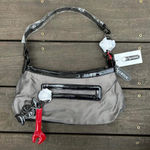 LeSportsac NWT Y2K New Grey/Black  Boutique Rose Zinc Shoulder Bag Mini Bag Purse Photo 0
