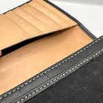 Coach y2k Black Signature Canvas Hampton Buckle Compact Wallet Photo 10