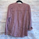 Houndstooth Purnell Shirt Womens Medium Red White  Long Sleeve Button Front Photo 4