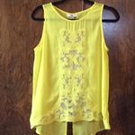 YA Los Angeles Silk blend Embroidered cover up lace top Photo 10
