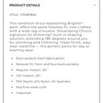 Chico's Chico’s Brigitte Wide Leg White Crop Pants sz 4 (Chico’s sz 0) NWT Photo 7