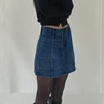 Abercrombie & Fitch Lace Up Denim Mini Skirt Photo 1