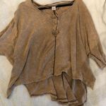 Free People Olive Green Henley  Photo 0