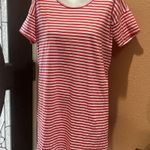Everlane  red striped short sleeve t-shirt dress Photo 1
