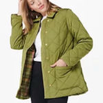 Isaac Mizrahi  Live Women’s Jacket Quilted Puffer Pockets Zipper‎ Green Size XS Photo 0