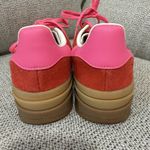 Adidas  Originals Gazelle Bold platform sneakers in red and pink size 5 Photo 5